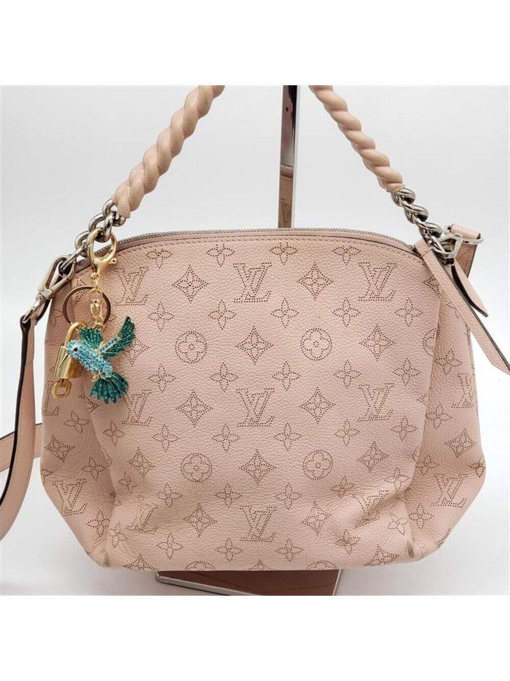 Authentic Louis Vuitton Lock & Key Gold ✨ Unbranded Bird Keychain Bag Charm LV - Picture 2 of 7